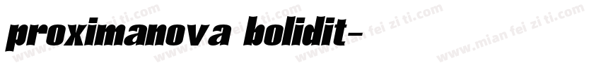 proximanova bolidit字体转换
